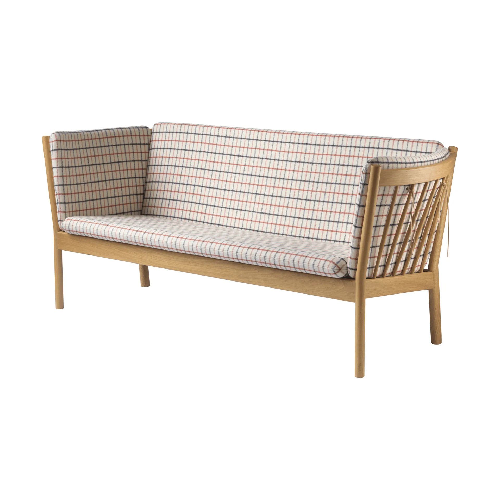 L45 MK154 sofa, Lakkert eik-stoff beige FDB Møbler