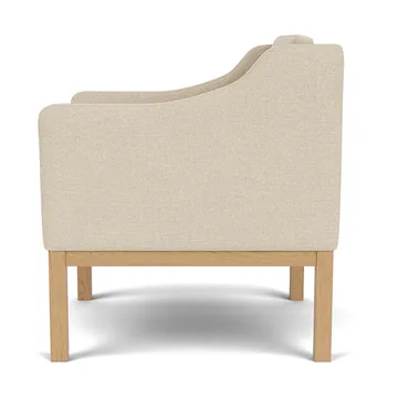 L46 MK155 easy chair karmstol  - Lakkert eik-stoff beige - FDB Møbler