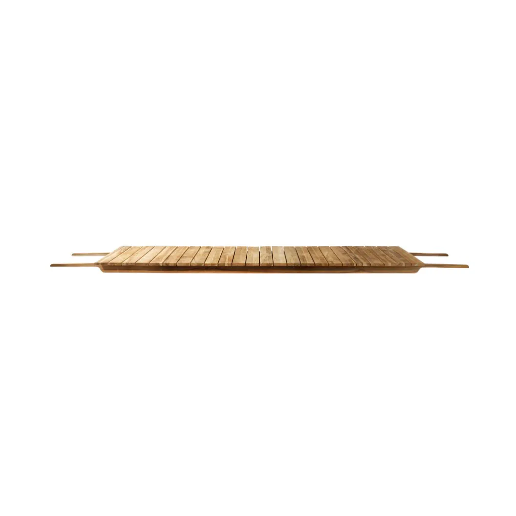 M4 Sammen Central Plate M2/M3 ileggsplate, 90x185 cm teak natur oiled FDB Møbler