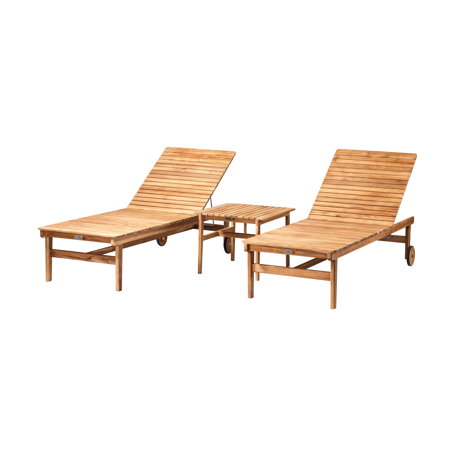 M8 Sammen solstol, Teak-nature oiled FDB Møbler
