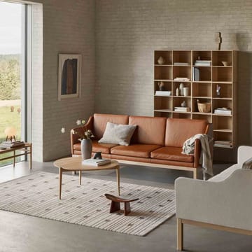 MK46 Mogens Koch 3-seters sofa - Lakkert eik-cognac leather - FDB Møbler