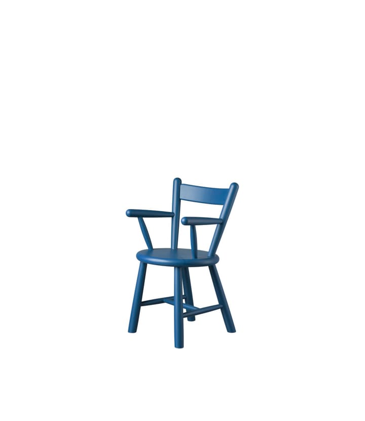 P9 barnestol, Beech blue panted FDB Møbler