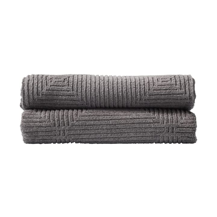 R33 Kirkeby håndkle 2-pakning - Granite gray - FDB Møbler