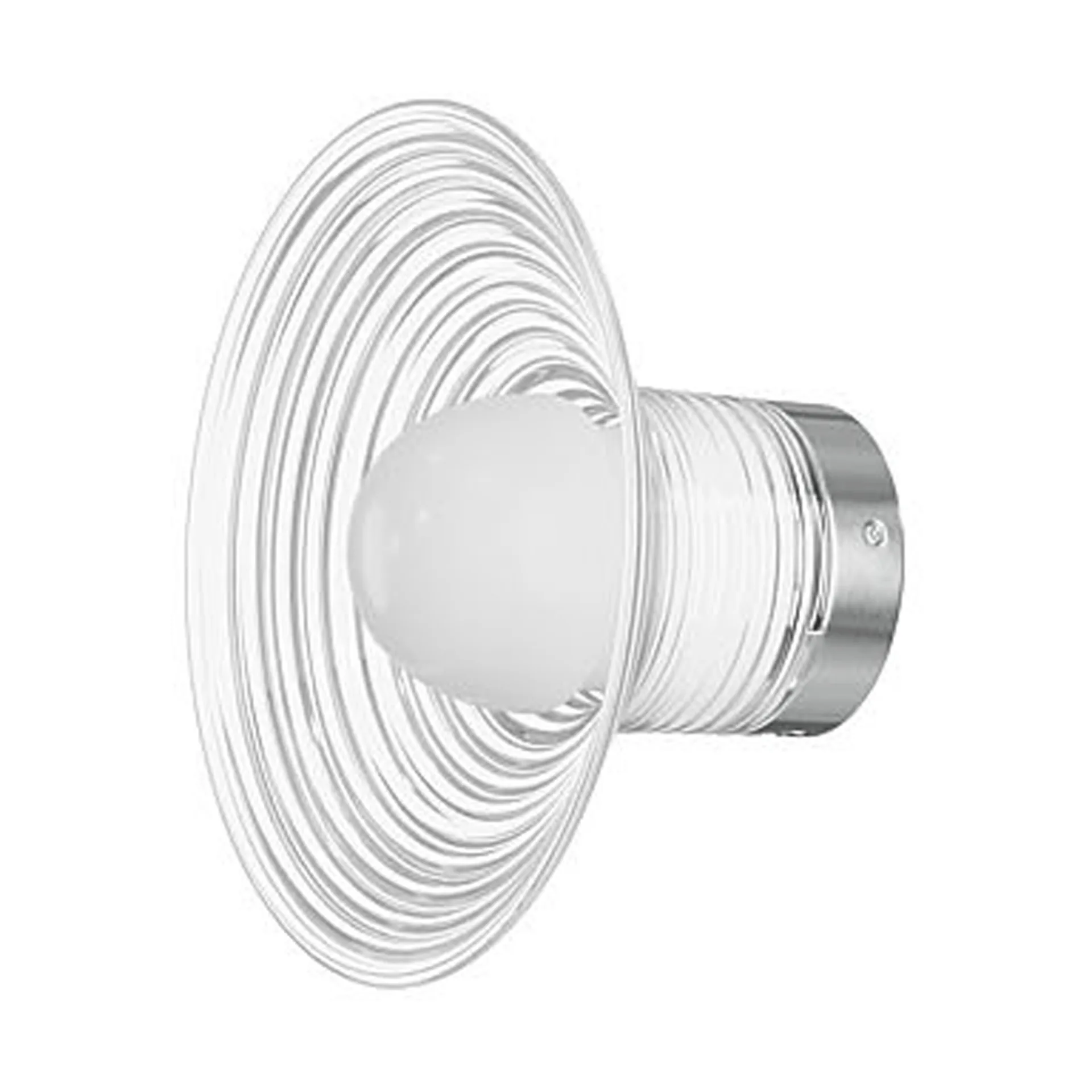 U12 Sletterhage vegglampe, Aluminium–opalglass, fast installasjon FDB Møbler