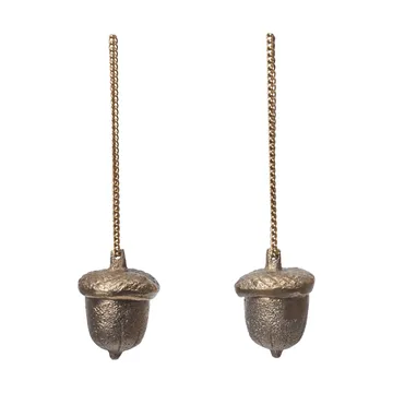 Acorn dekorasjonsanhenge 2-pakning - Messing - Ferm Living