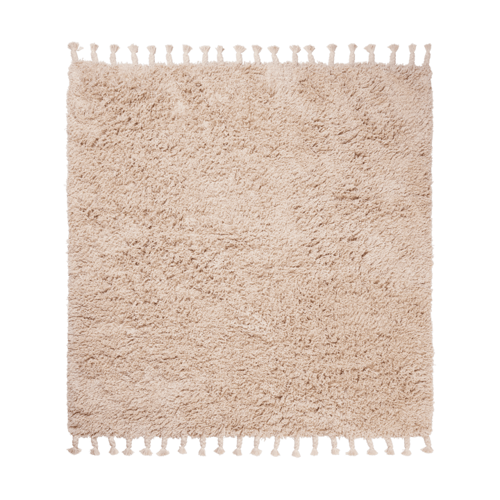 Amass long pile teppe 140 x 140 cm - Off-white - Ferm Living