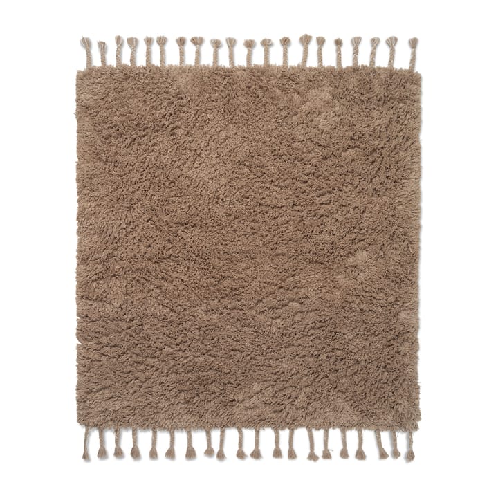 Amass long pile teppe 140 x 140 cm - White Pepper - Ferm Living