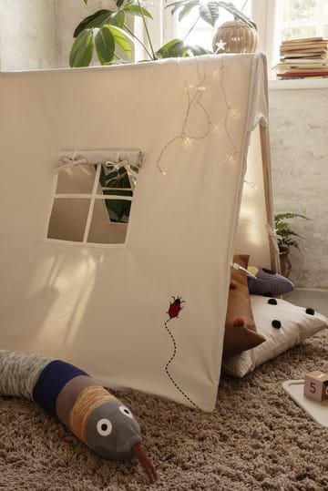 Amass long pile teppe 140 x 140 cm - White Pepper - Ferm Living
