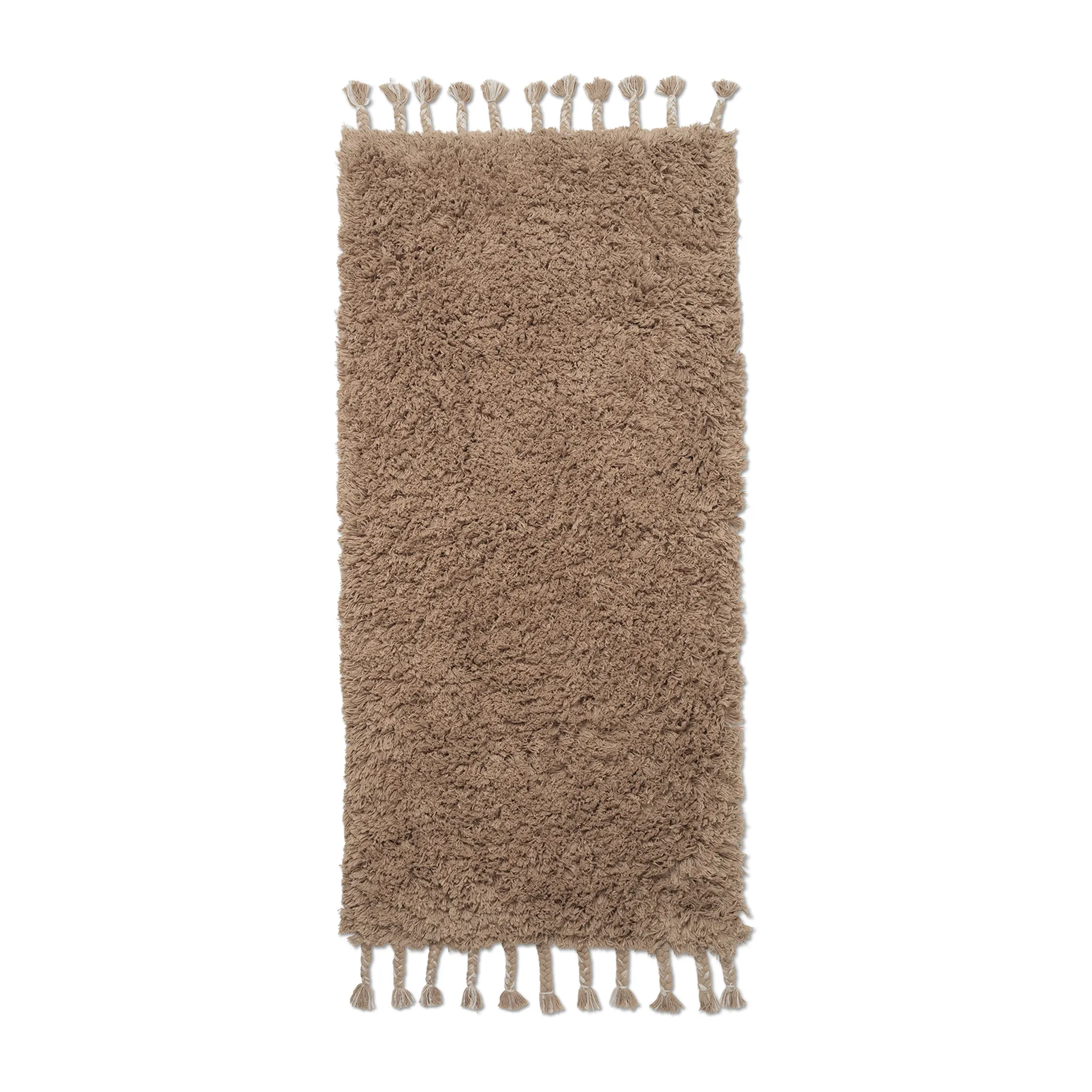 Amass long pile teppe 70 x 140 cm, White Pepper Ferm Living