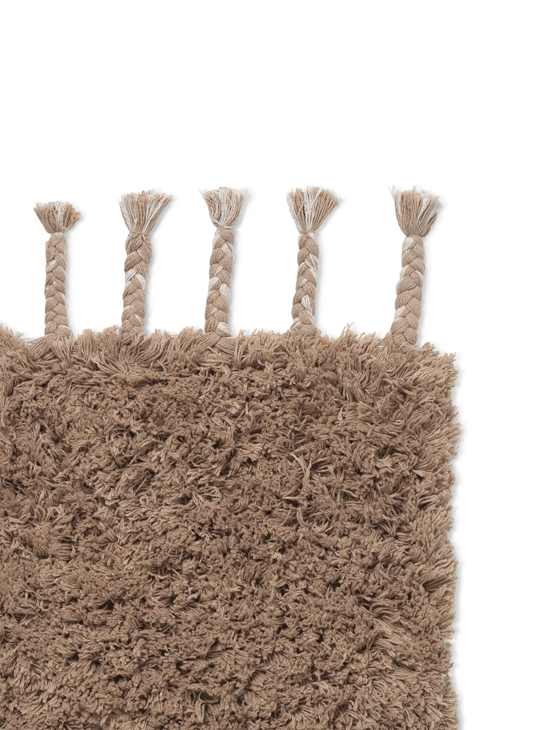 Amass long pile teppe 70 x 140 cm, White Pepper Ferm Living