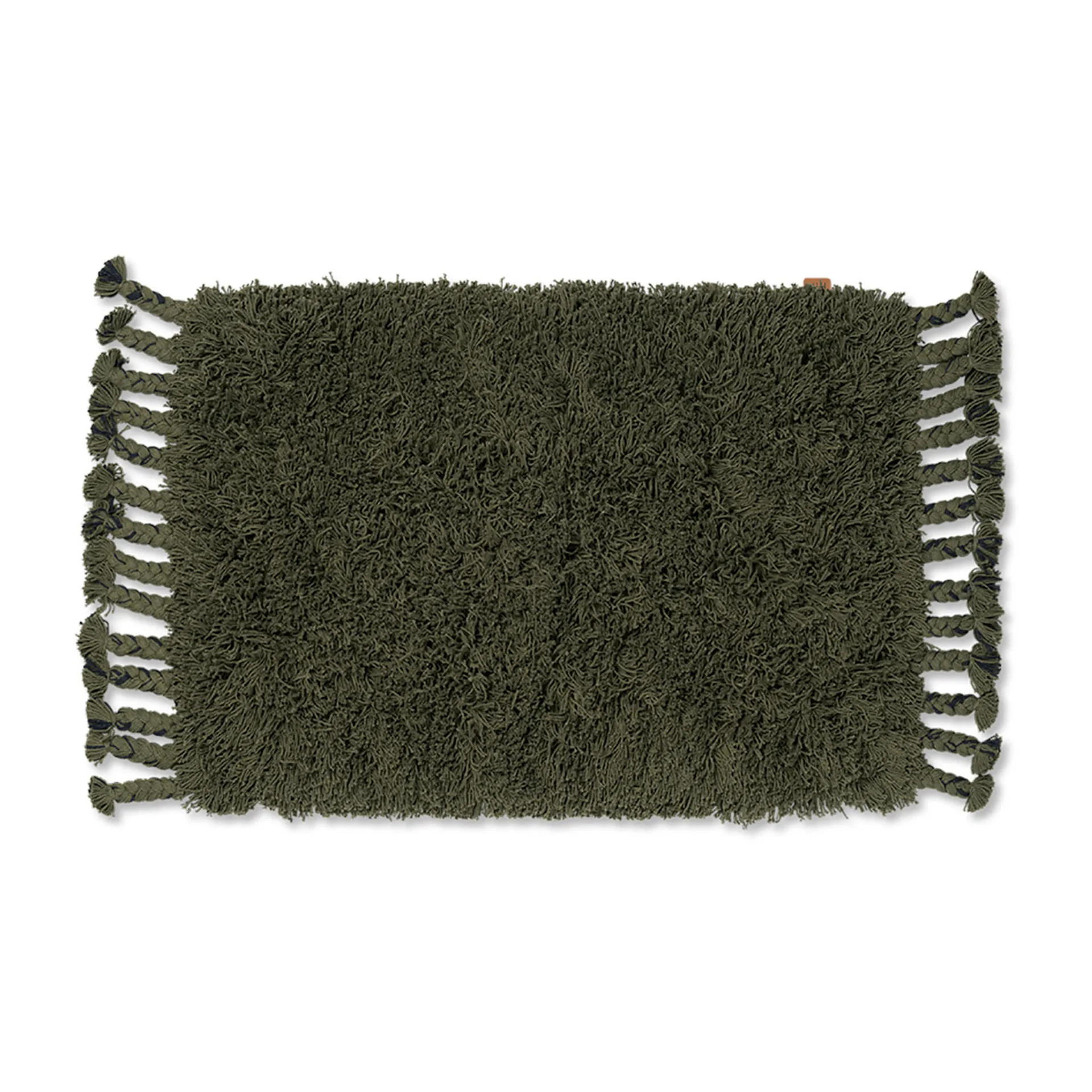 Amass long pile teppe 70 x 50 cm, Oliven Ferm Living
