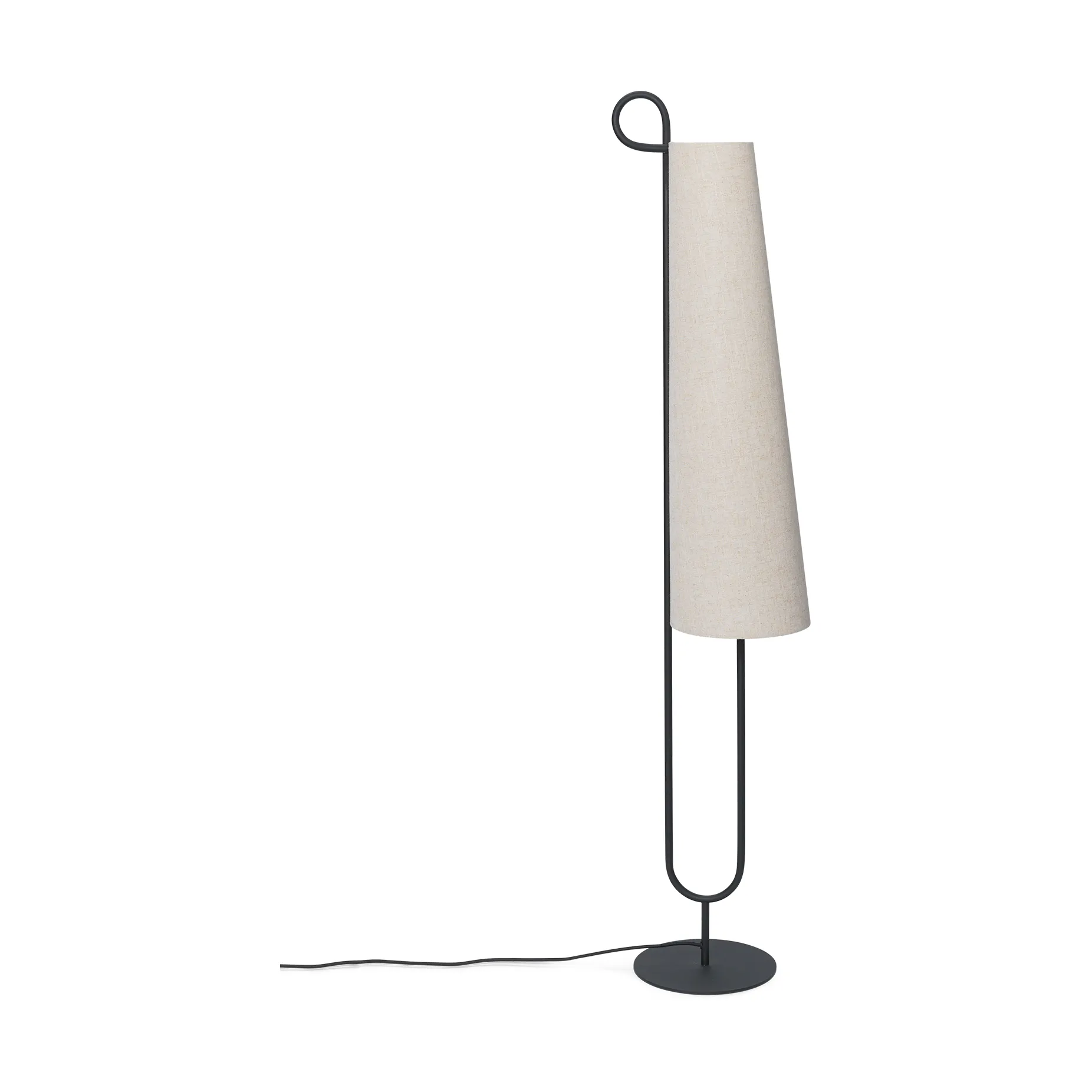 Ancora gulvlampe, Black-Natural Ferm Living