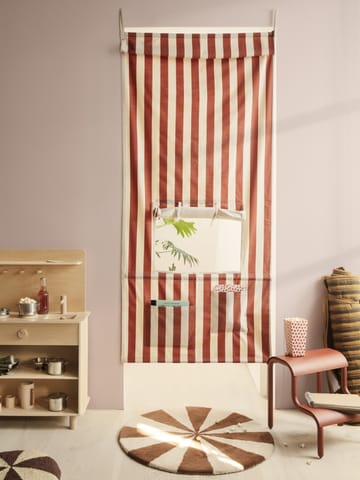 Arch håndtuftet teppe Ø 70 cm - Dark brick-Off-white - Ferm Living