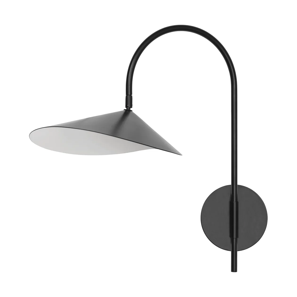 Arum svingbar vegglampe fast installasjon, Black Ferm Living