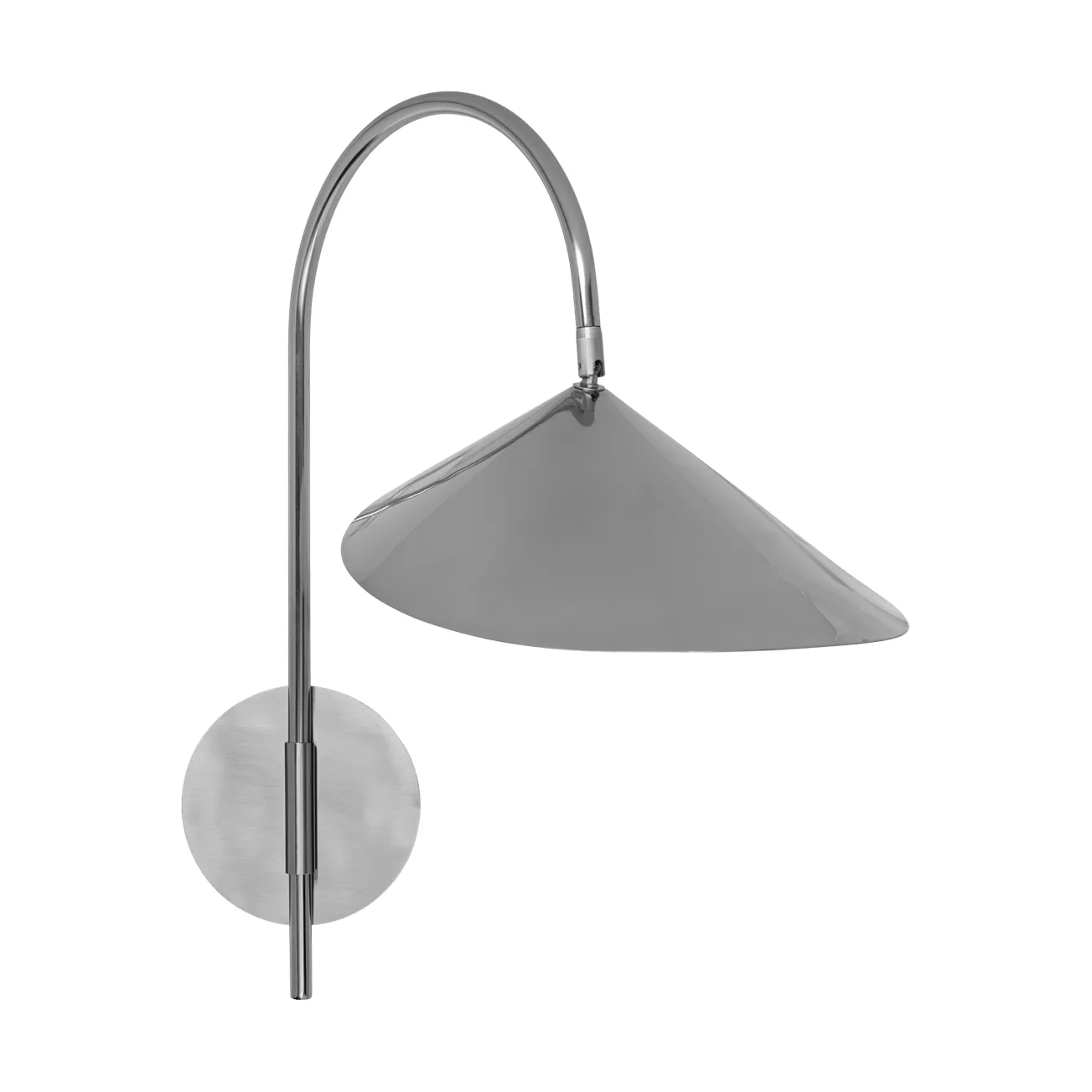 Arum swivel vegglampe fast tilkobling, Stainless steel Ferm Living