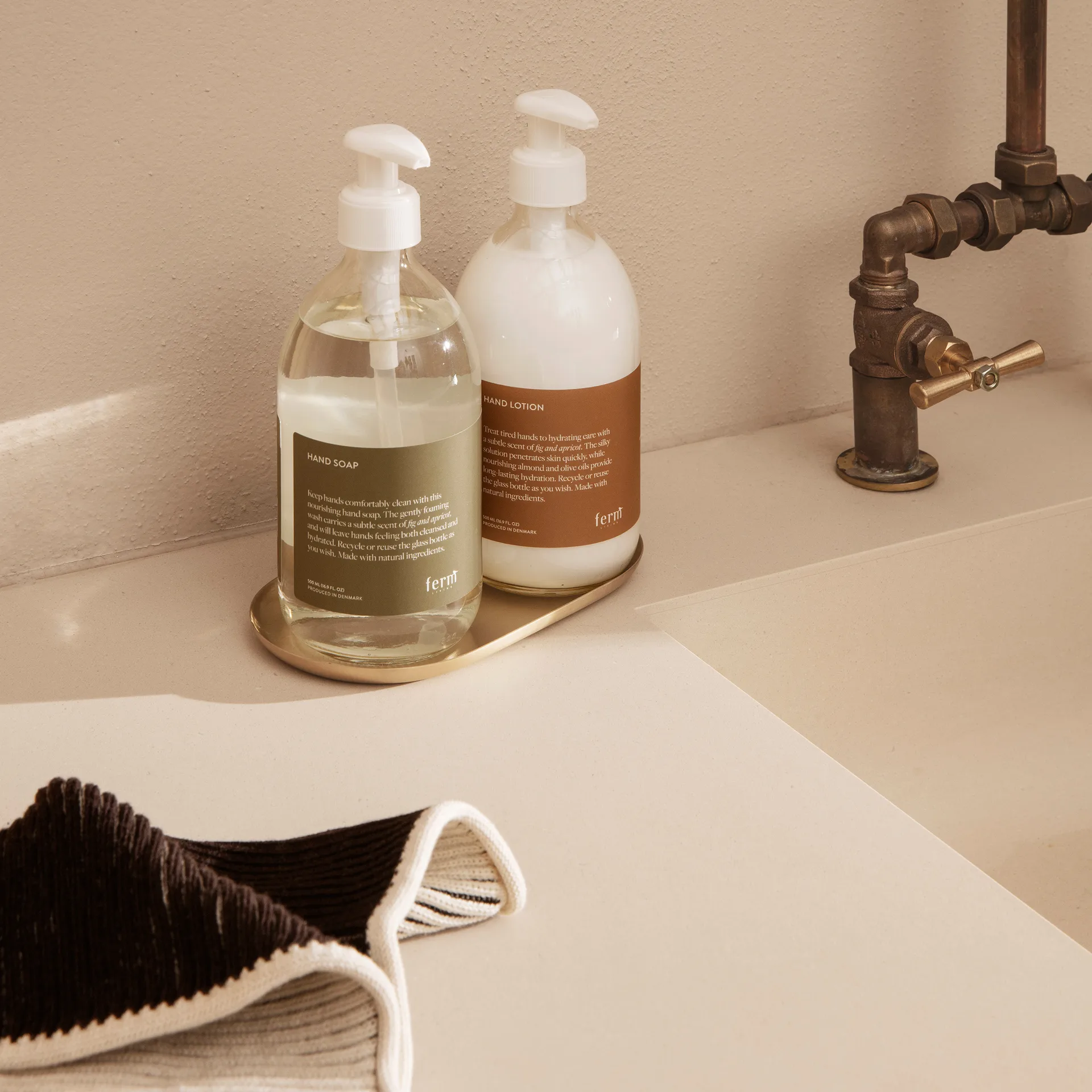 Basho brett 9x18 cm, Messing Ferm Living