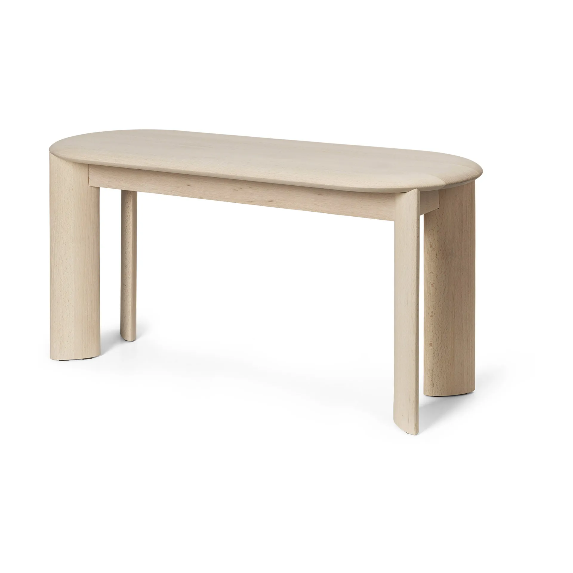 Bevel benk, White Oiled Beech Ferm Living