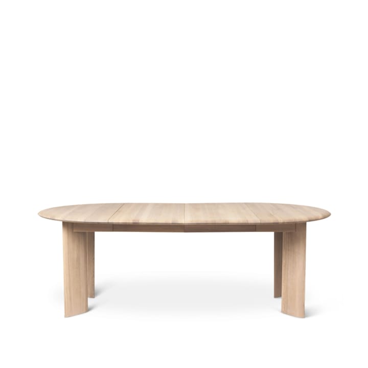 Bevel Extendable spisebord - oak white oiled, inkl. 2 stk. ileggsplate á 50 cm - Ferm Living