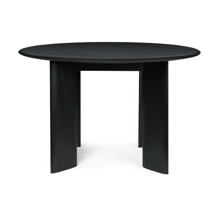 Bevel spisebord rundt - Black Oiled Beech, Ø 117 cm - Ferm Living