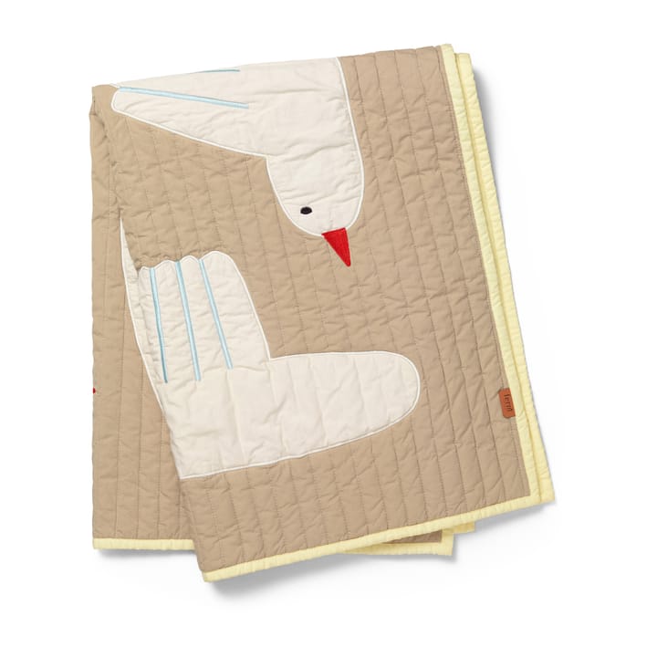 Bird quiltet filt, Beige Ferm Living