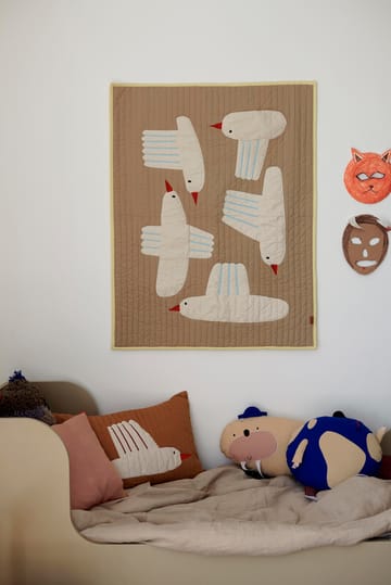 Bird quiltet filt - Beige - Ferm Living
