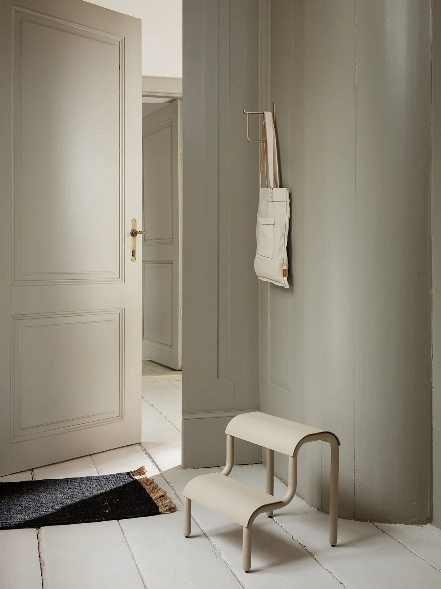 Block dørmatte 50 x 80 cm, Black-natural Ferm Living