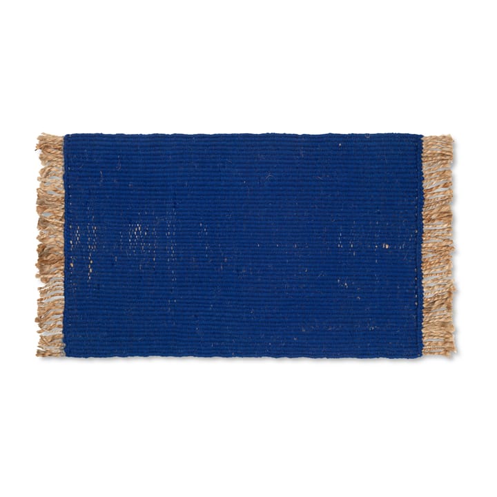 Block dørmatte 80 x 50 cm - Blå - Ferm Living