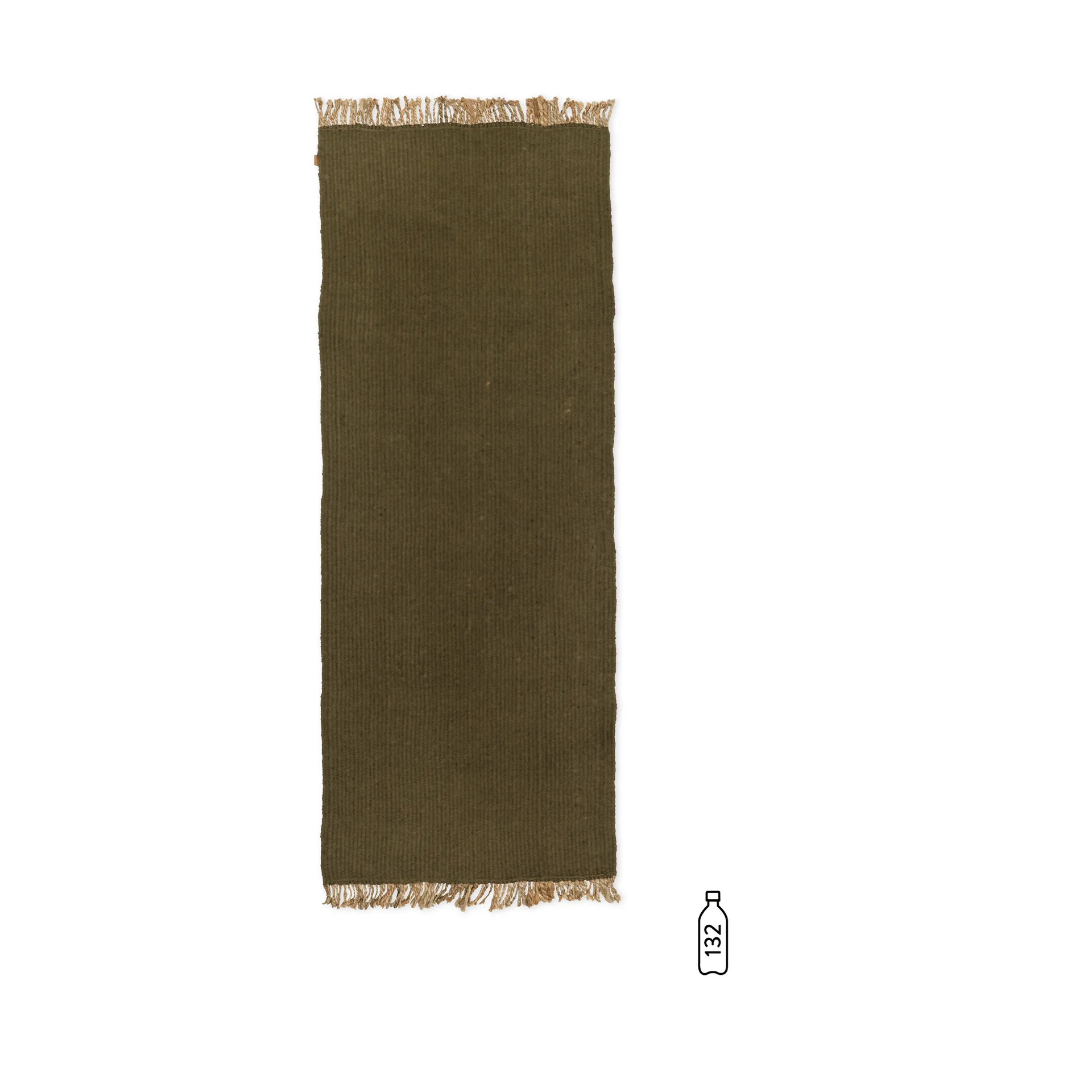 Block gangteppe, Olive-Natural, 80 x 200 cm Ferm Living