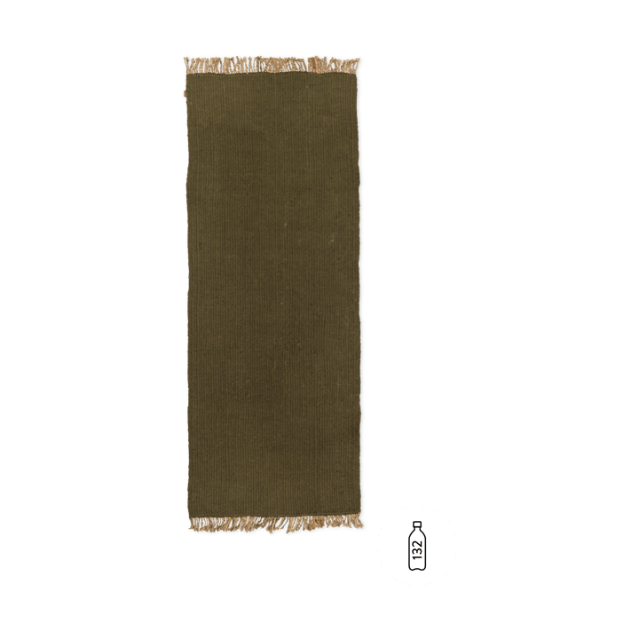 Block gangteppe - Olive-Natural, 80 x 200 cm - Ferm Living
