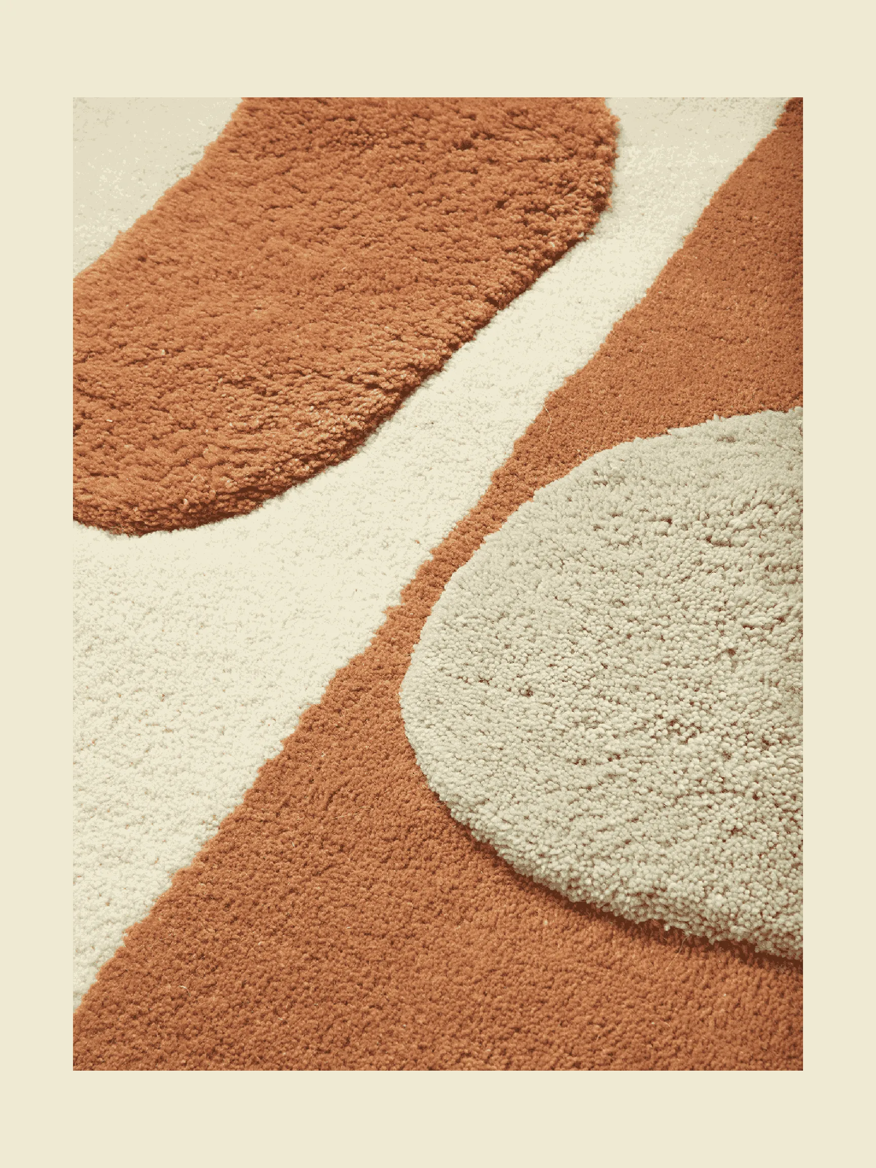 Bloco tuftet teppe, Blush-off white, 120x180 cm Ferm Living