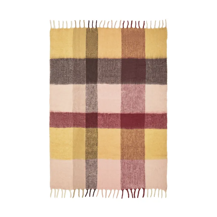 Blur mohair pledd - Butter-pale rose, 130x170 cm - Ferm Living
