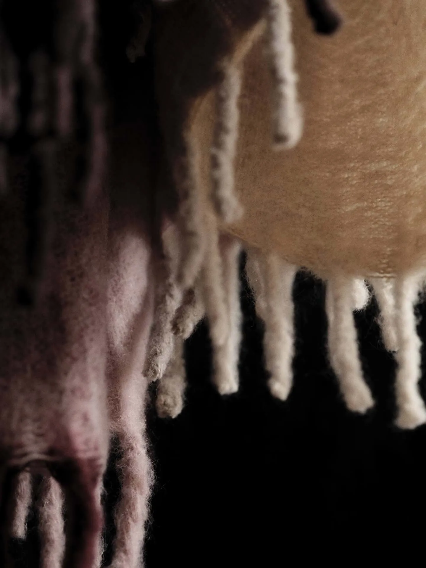 Blur mohair pledd, Butter-pale rose, 130x170 cm Ferm Living
