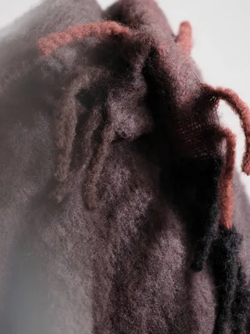 Blur mohair pledd - Dark chocolate-oxide red, 130x170 cm - Ferm Living