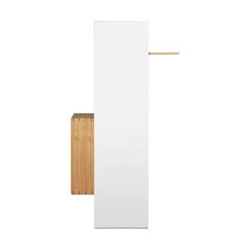 Bon hallway cabinet knaggrekke med speil - Oiled Oak - Ferm Living