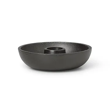 Bowl lysestake Ø 10 cm - Blackened aluminium - Ferm Living