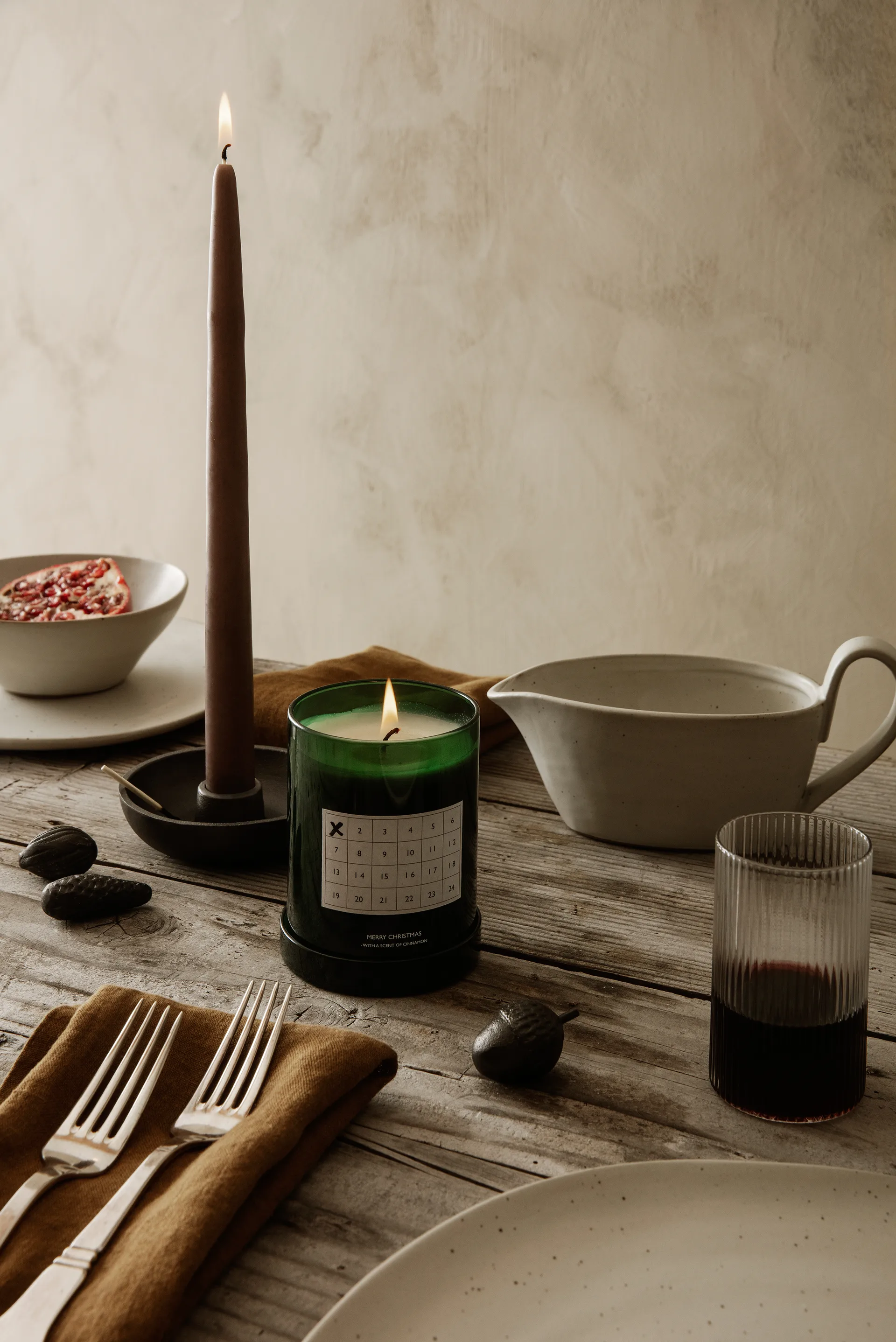 Bowl lysestake Ø 10 cm, Blackened aluminium Ferm Living