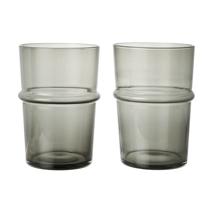 Boya drikkeglass høyt 45 cl 2-pakn. - Røkt grå - Ferm Living