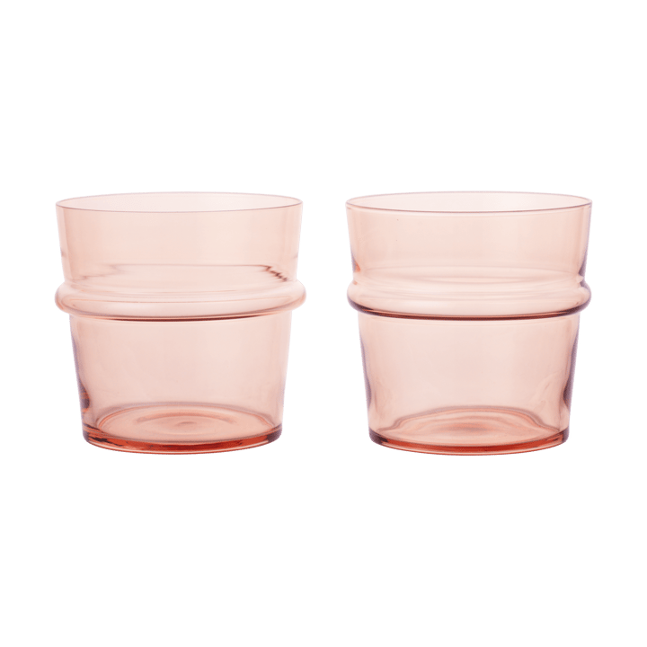Boya drikkeglass lavt 30 cl 2-pakn. - Blush - Ferm Living