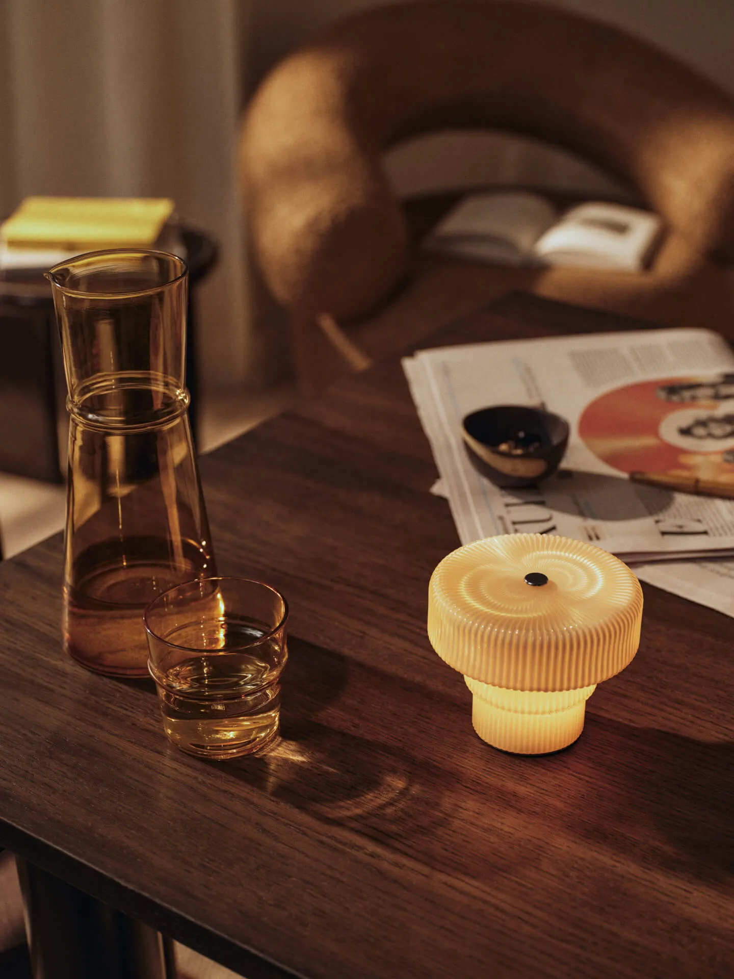 Boya karaffel, Yellow, 1,35 L Ferm Living