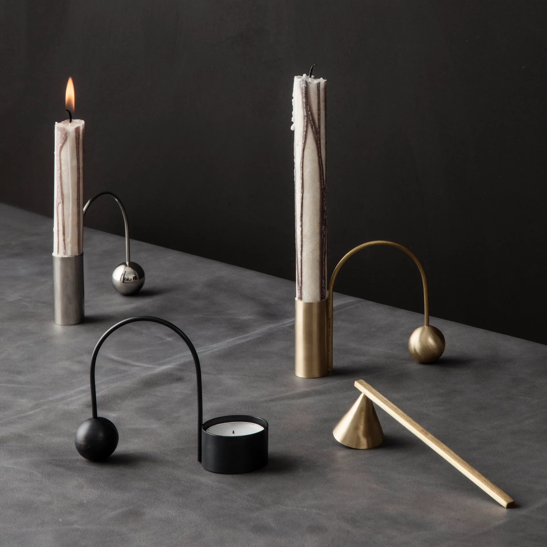Brass lysslukker, messing Ferm Living