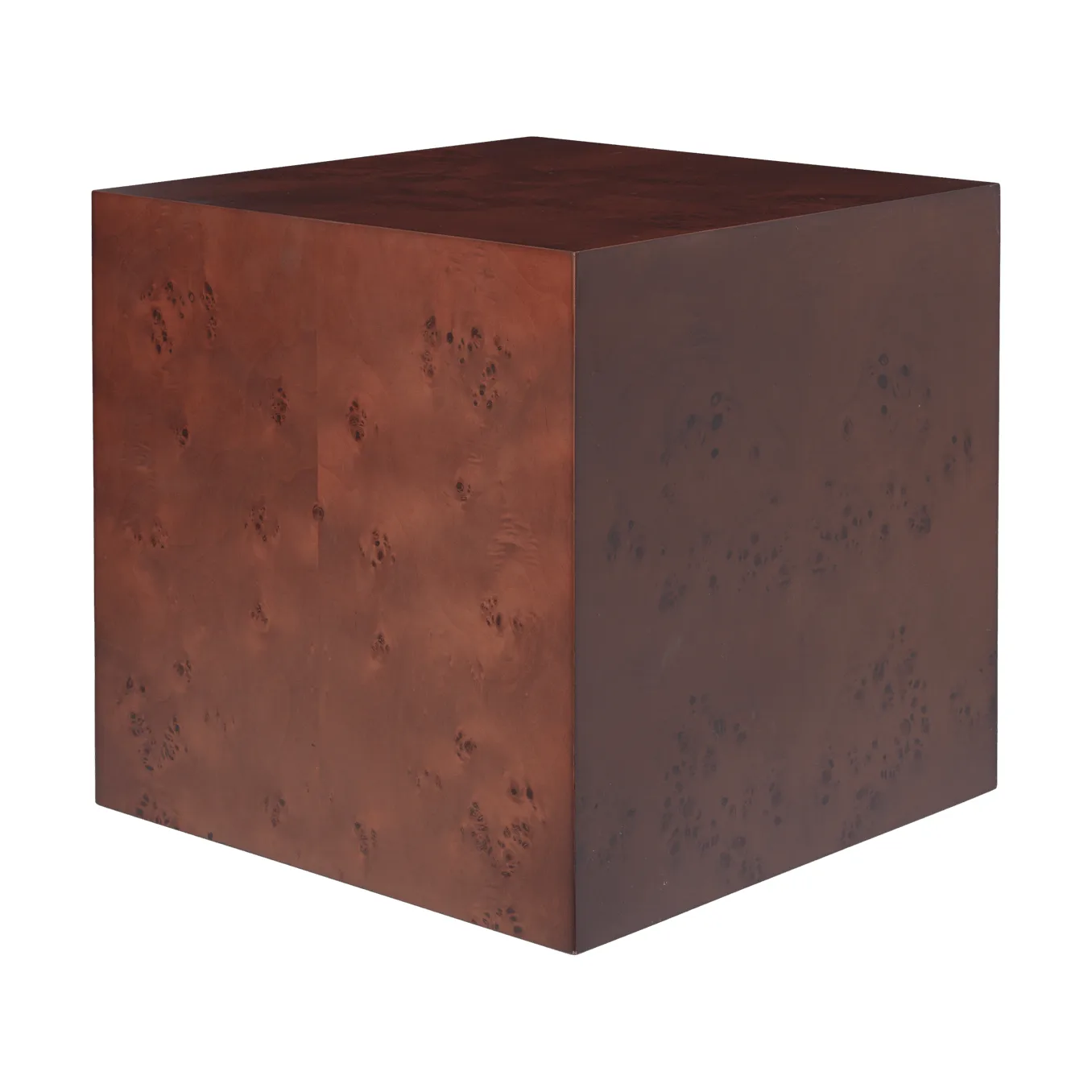 Burl Cube sidebord 40x40 cm, Dark stained Ferm Living