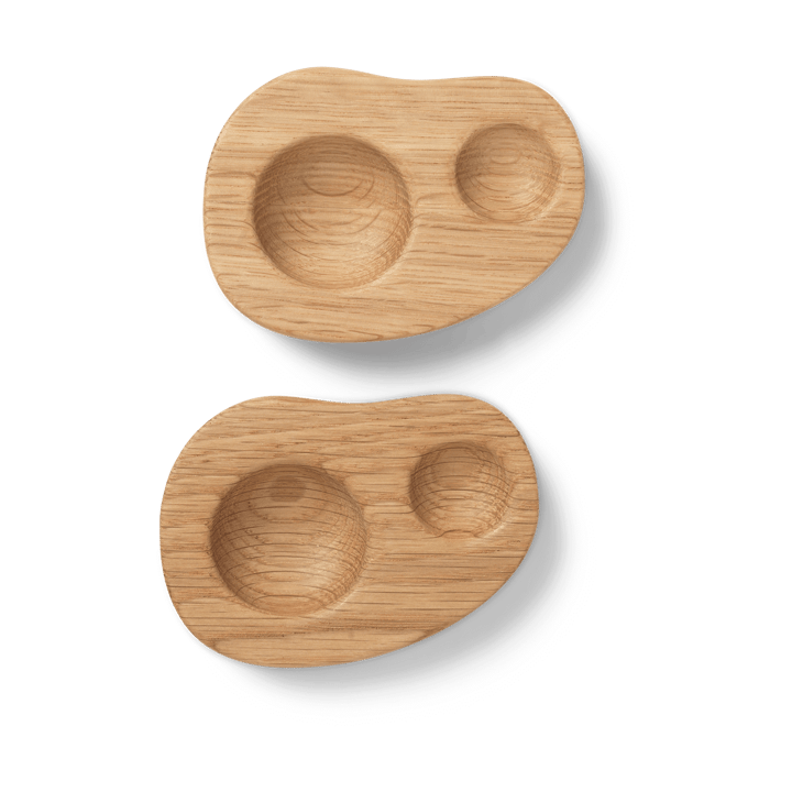 Cairn eggeglass 2-pakning - Oak - Ferm Living
