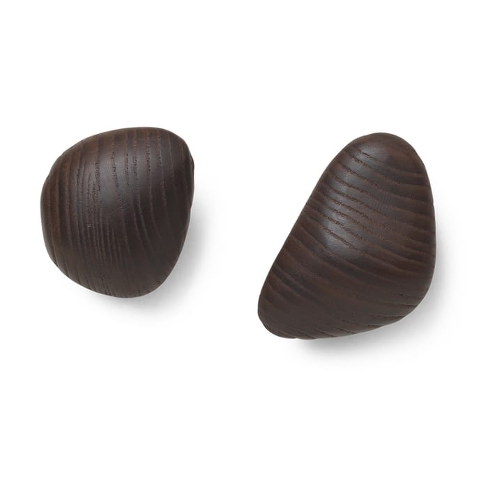 Cairn knagg 2 deler - Dark Brown - Ferm Living