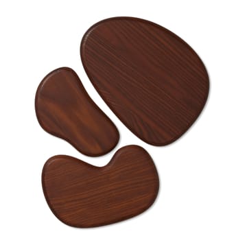 Cairn skjærefjøl 3 deler - Dark Brown
​ - Ferm Living