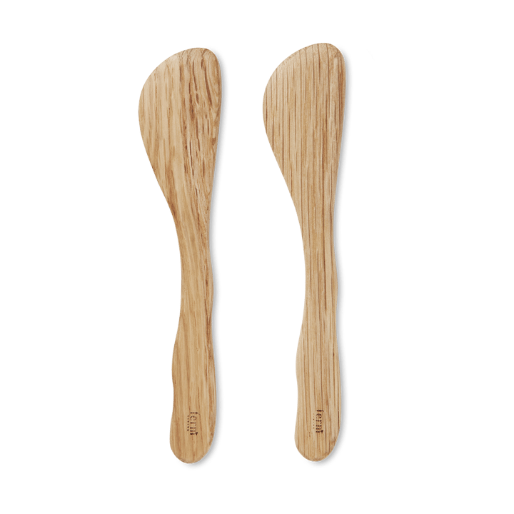 Cairn smørkniv 2-pakning - Oak - Ferm Living