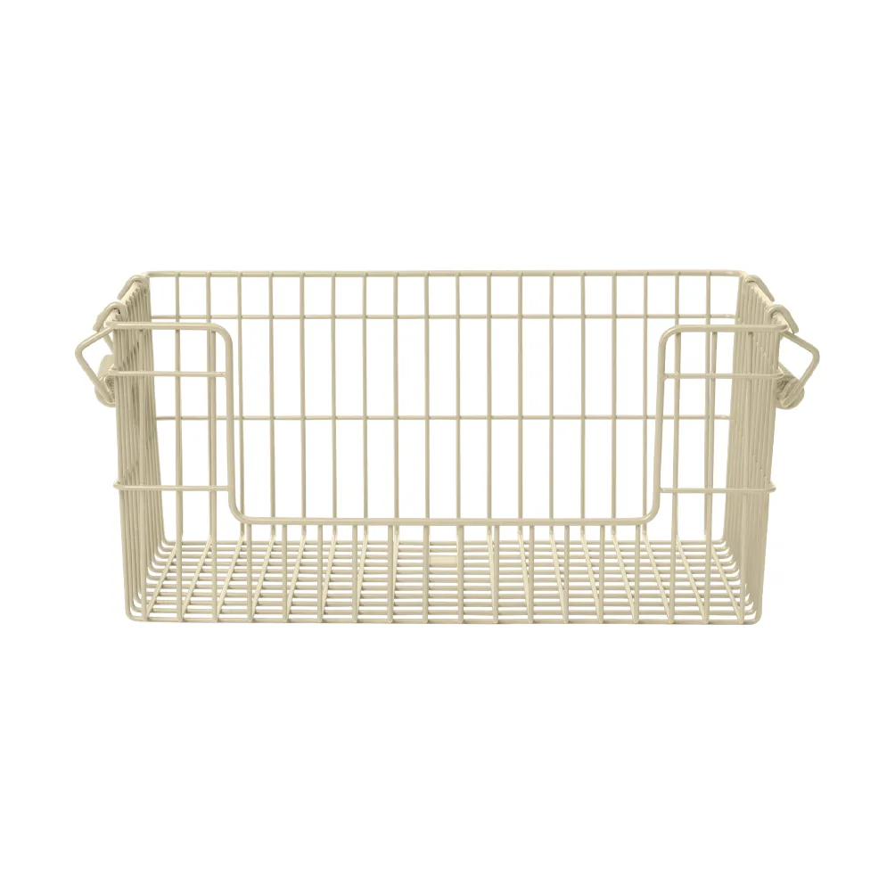 Cala stabelbar kurv 2-pakning, Cashmere, 28,7x18x13 cm Ferm Living