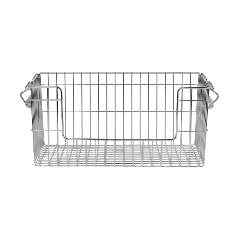 Cala stabelbar kurv 2-pakning, Stainless Steel, 28,7x18x13 cm Ferm Living