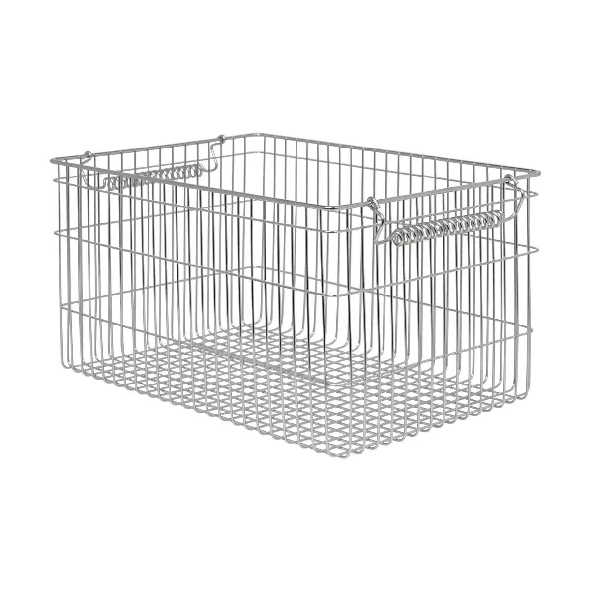 Cala stabelbar kurv 2-pakning, Stainless Steel, 36,2x26,2x20,2 cm Ferm Living