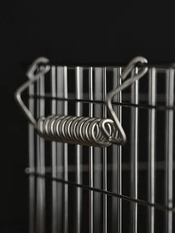 Cala stabelbar kurv 2-pakning - Stainless Steel, 36,2x26,2x20,2 cm - Ferm Living