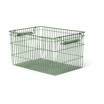 Cala stabelbar kurv 2-pakning - Verdant green, 36,2x26,2x20,2 cm - Ferm Living